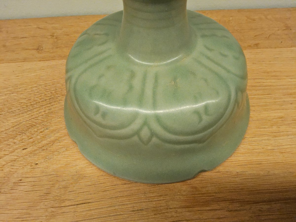 Coupe sur piedouche chinoise des fours de Longquan-photo-1