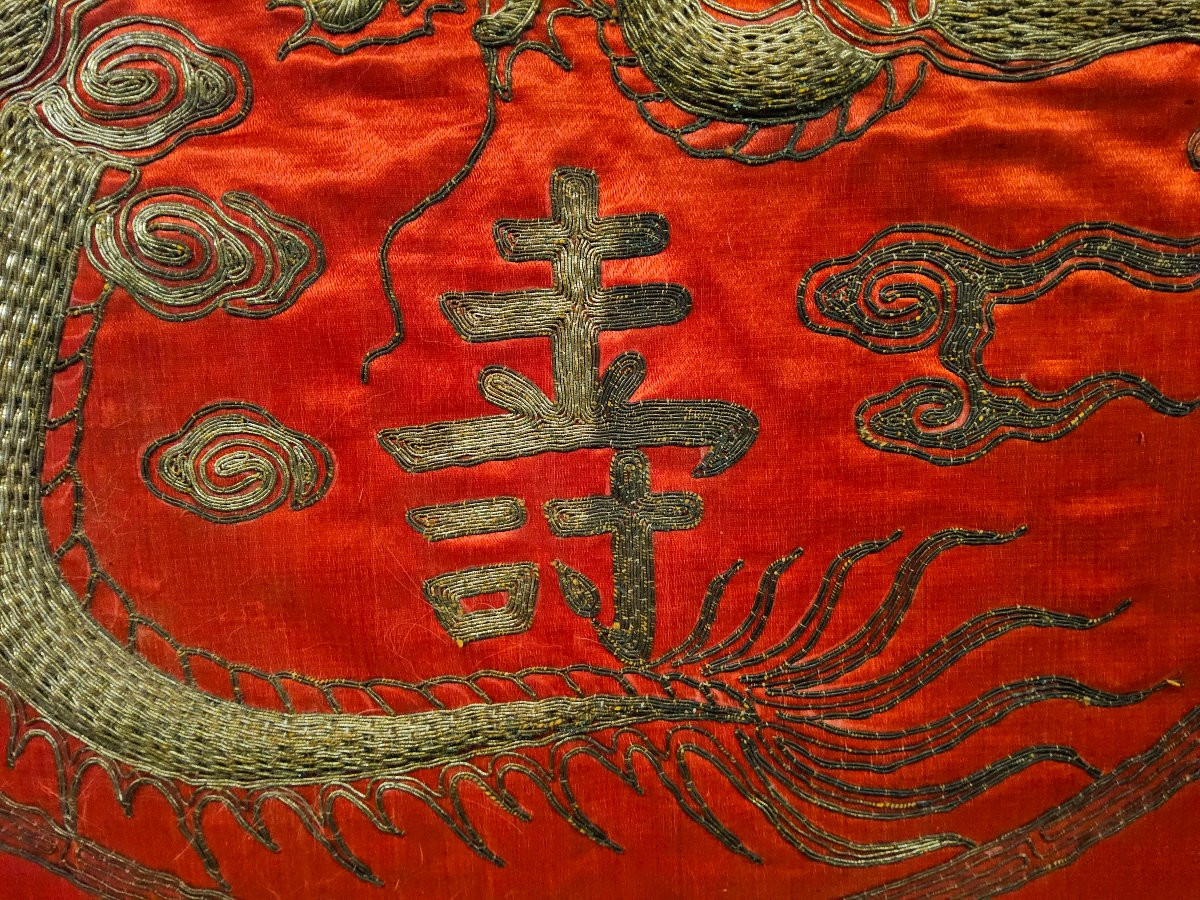 Broderie asiatique sur soie-photo-2
