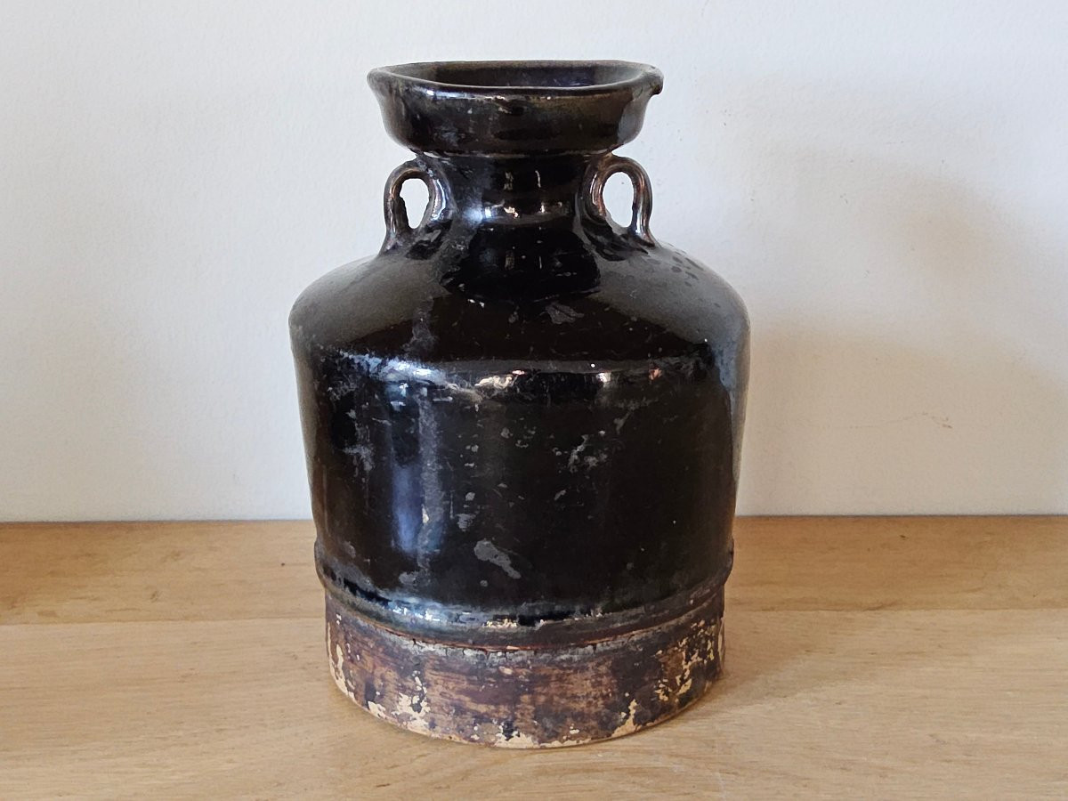 Pot chinois à double anse du Henan. Dynastie Song.-photo-2