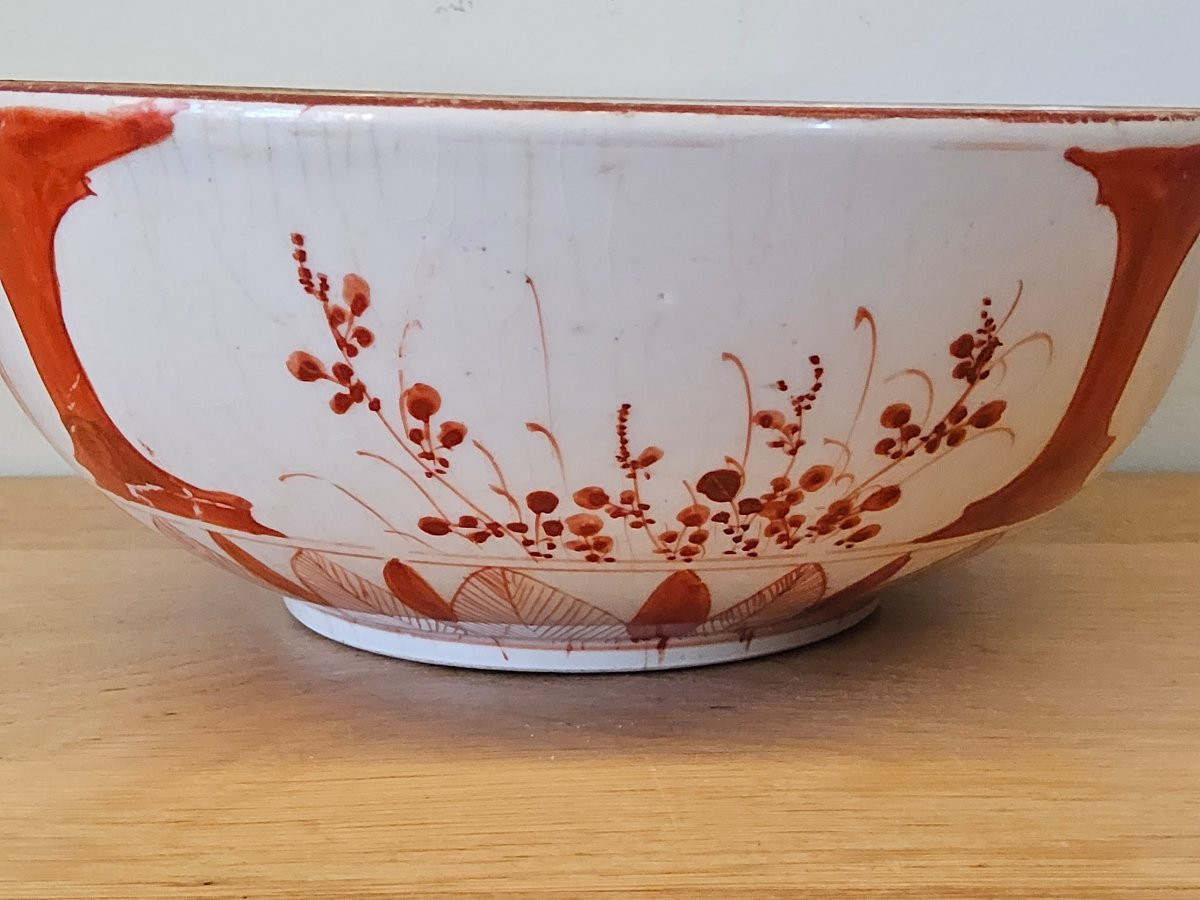 Japanese Punch Bowl From Arita Ovens.-photo-2