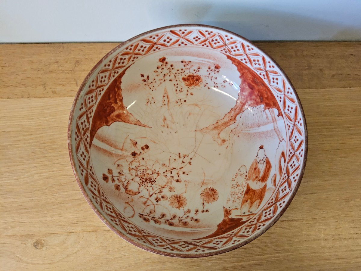 Japanese Punch Bowl From Arita Ovens.-photo-8