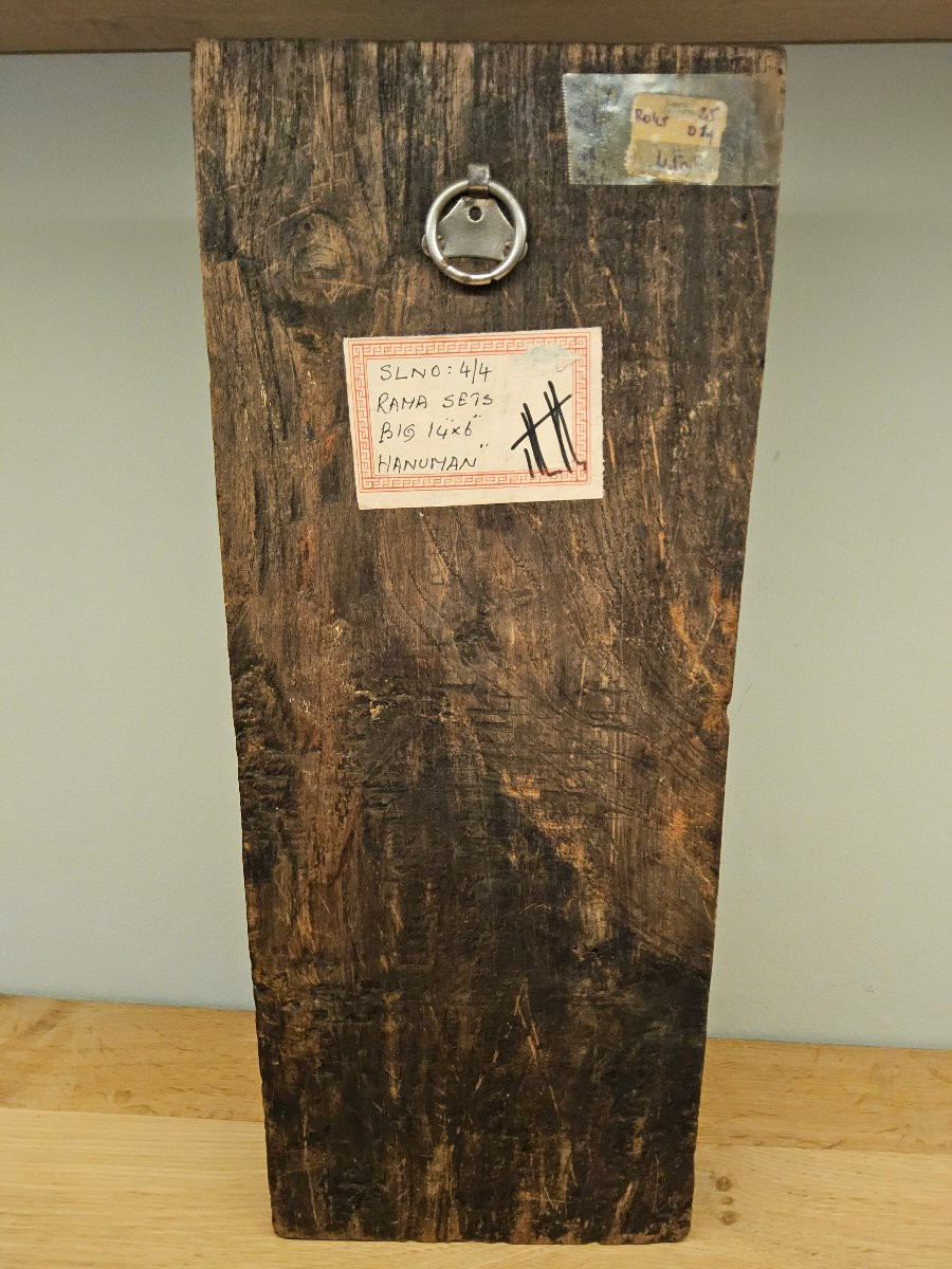 Wooden Wall Panel Of The Monkey God Hanuman.-photo-2