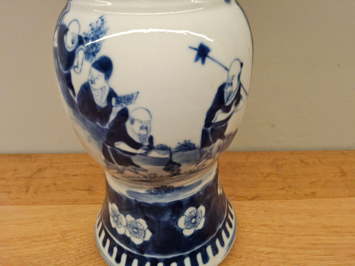 White And Blue Chinese Vase-photo-4