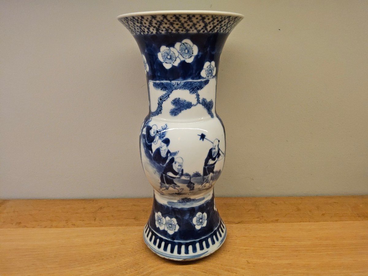 White And Blue Chinese Vase-photo-5