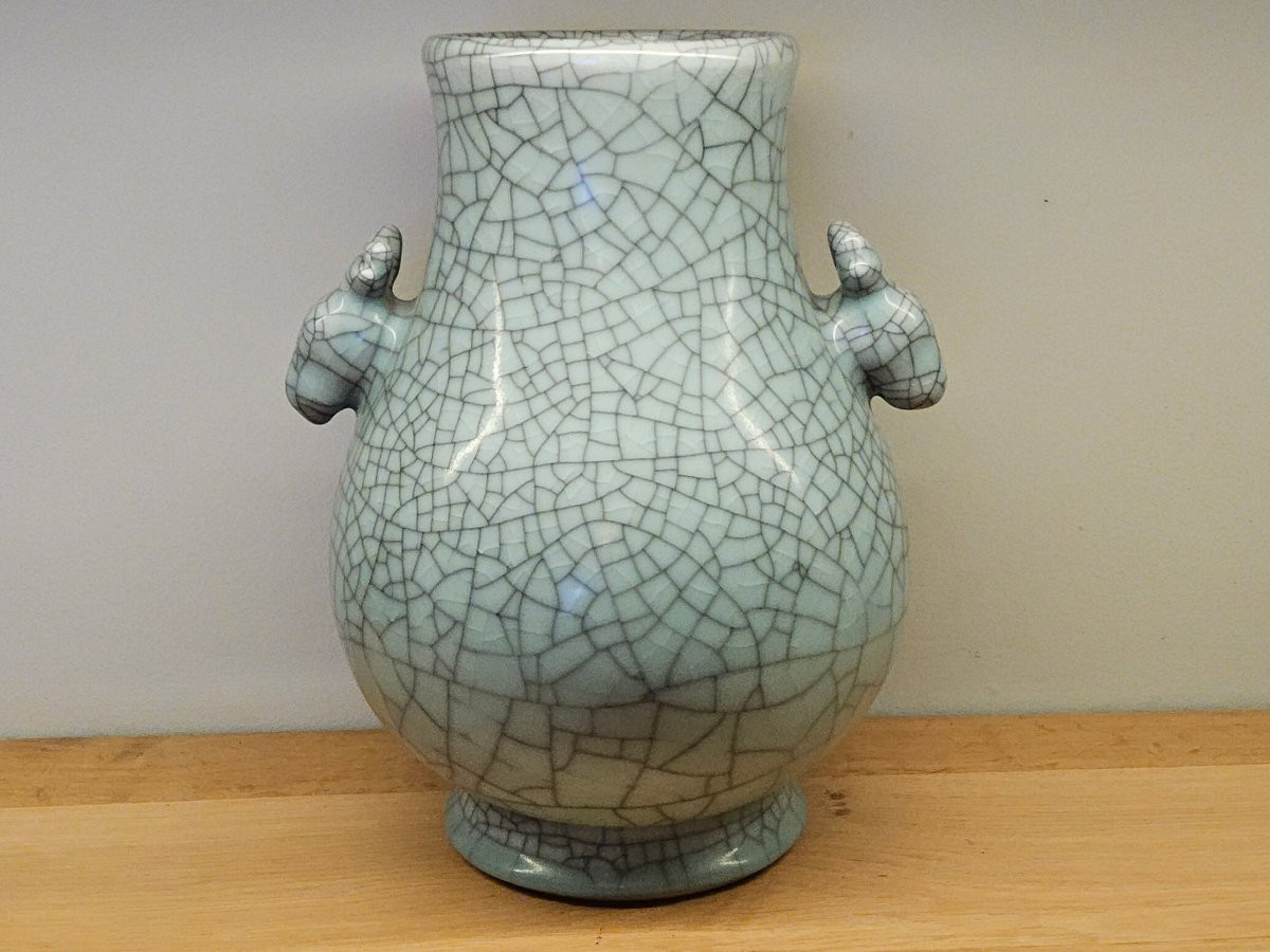 Grand vase de type "Ge" en celadon -photo-4