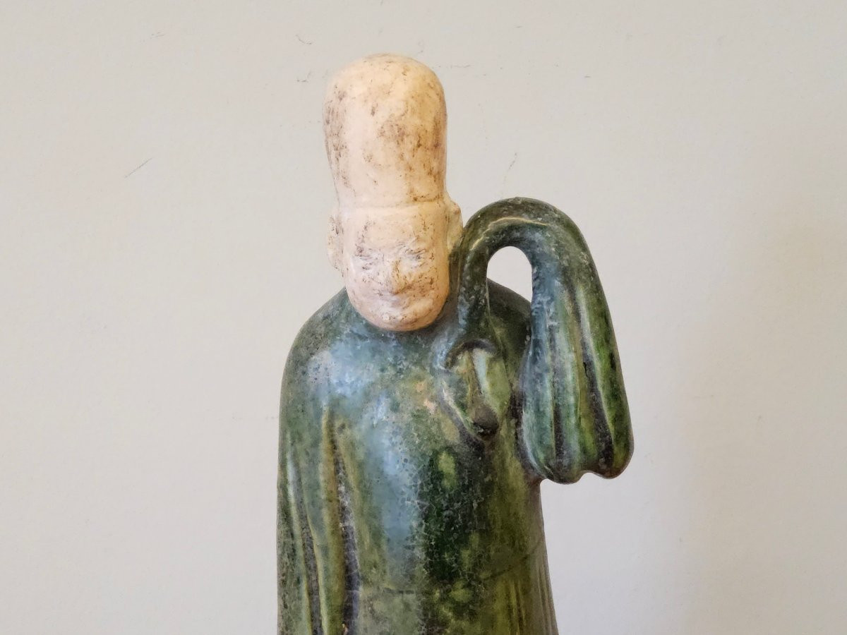 Mingqi à glaćure verte. Dynastie Ming (1368 - 1644)-photo-2