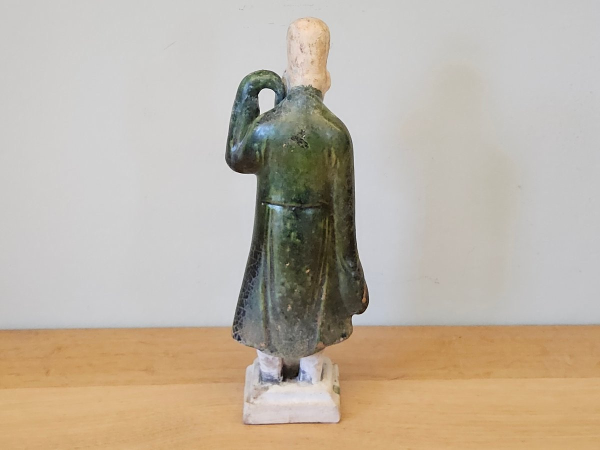 Mingqi à glaćure verte. Dynastie Ming (1368 - 1644)-photo-3