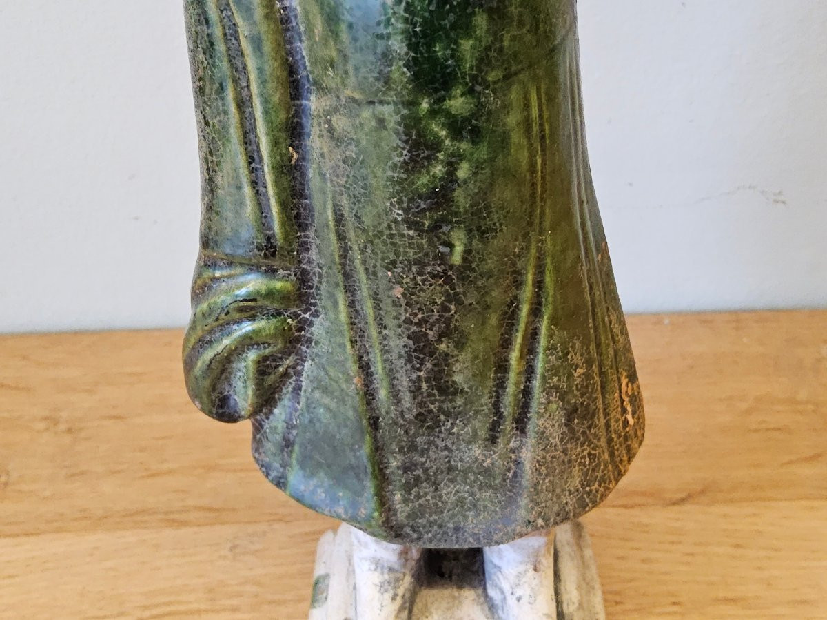 Mingqi à glaćure verte. Dynastie Ming (1368 - 1644)-photo-3