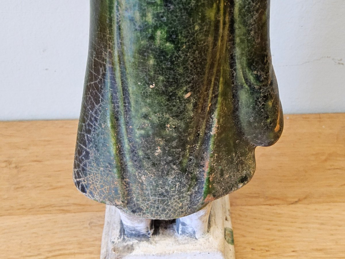 Mingqi à glaćure verte. Dynastie Ming (1368 - 1644)-photo-4