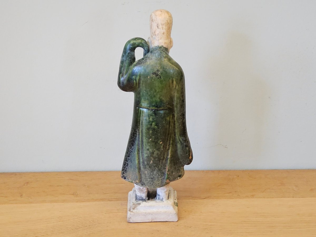 Mingqi à glaćure verte. Dynastie Ming (1368 - 1644)-photo-5