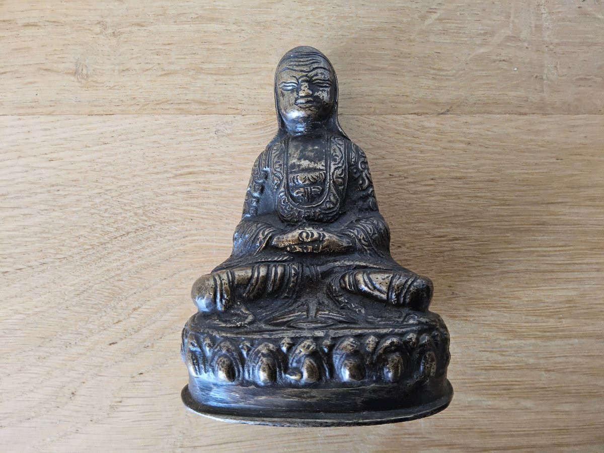 Bronze Statue Of A Tibetan Lama-photo-1