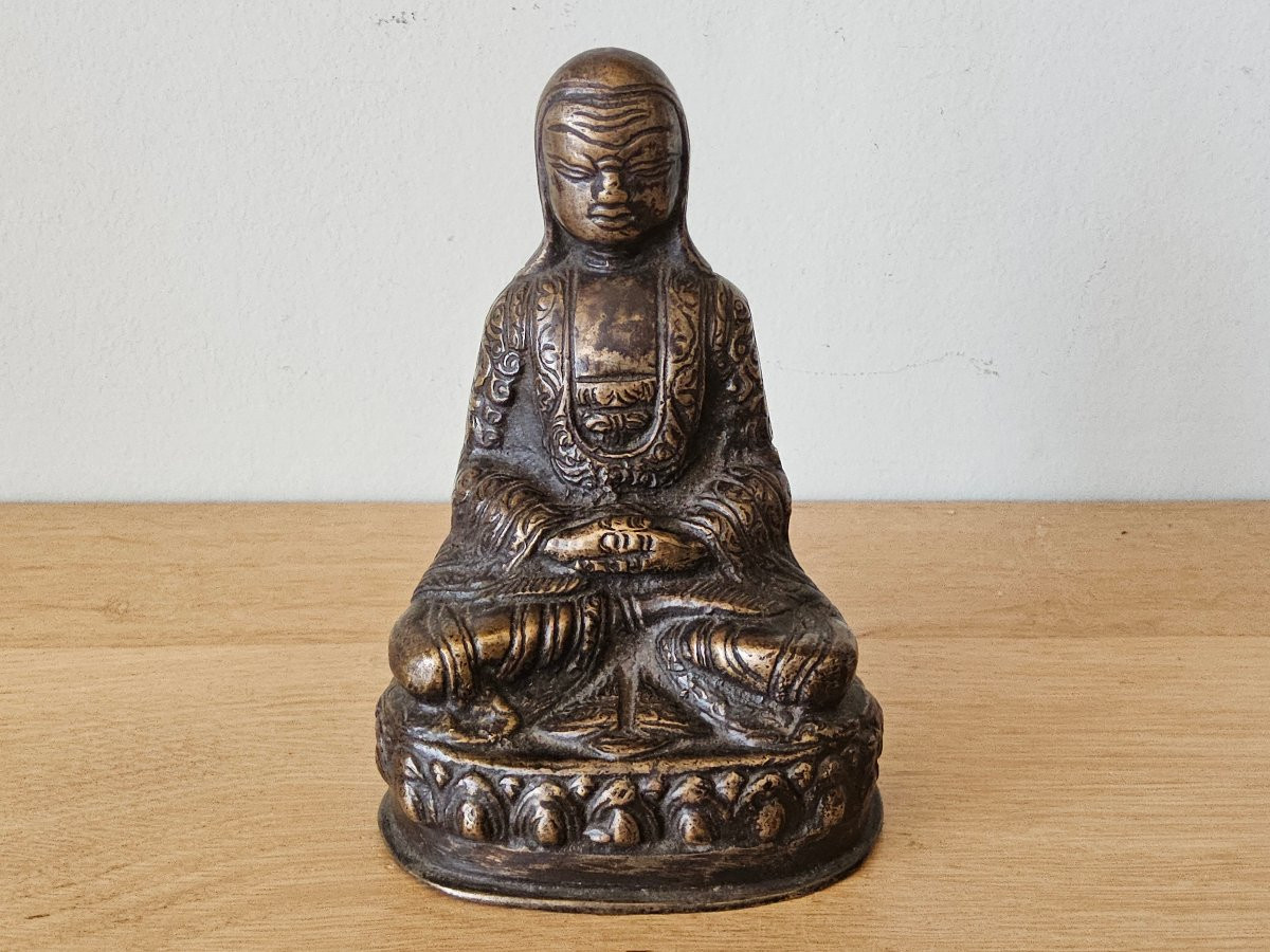 Bronze Statue Of A Tibetan Lama-photo-6