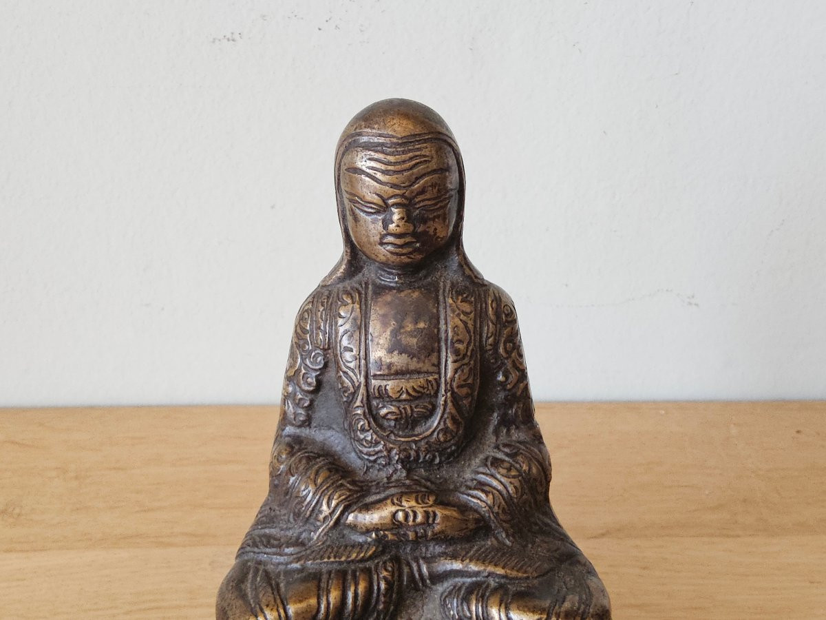 Bronze Statue Of A Tibetan Lama-photo-7