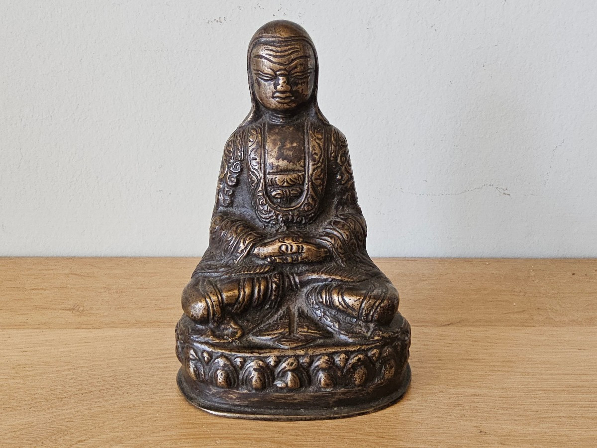 Bronze Statue Of A Tibetan Lama