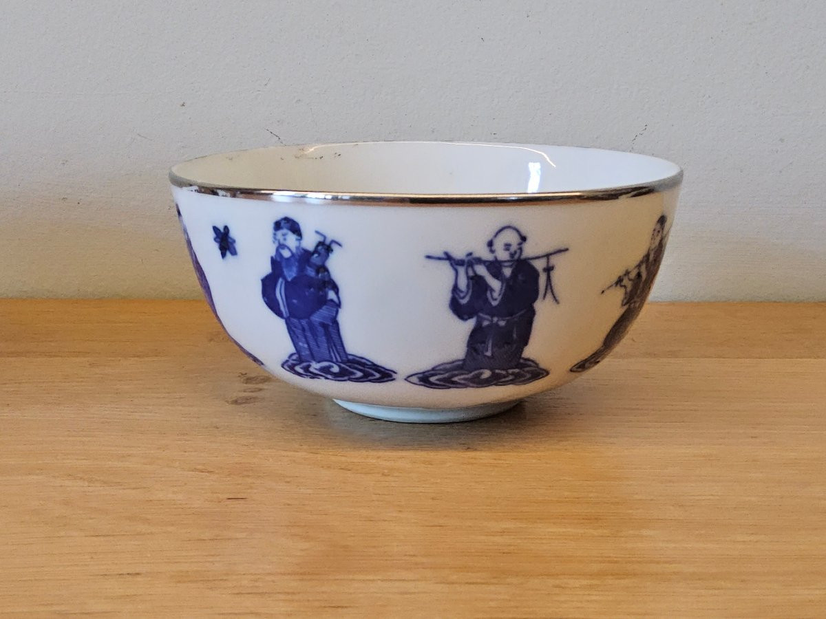 Paire de bols en porcelaine. Chine pour le Vietnam.-photo-4