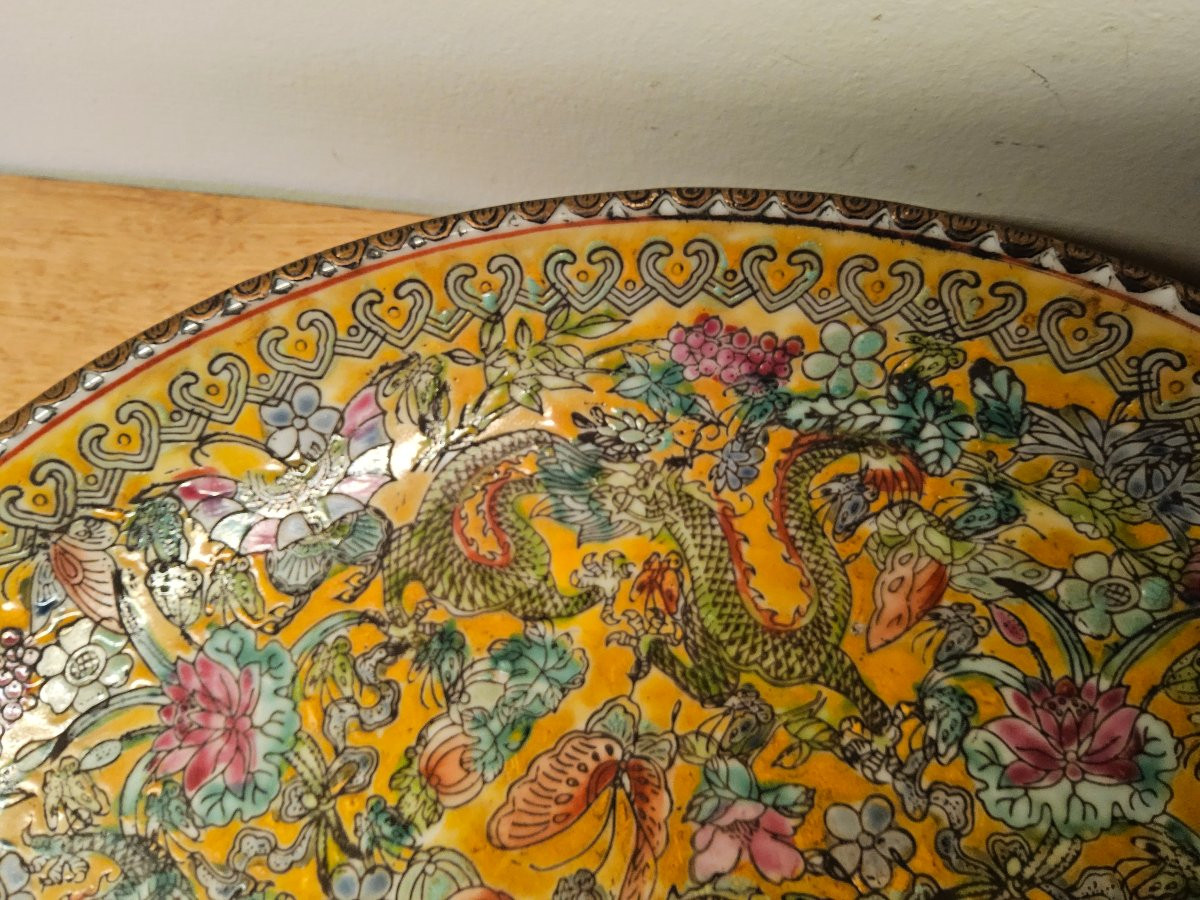 Chinese Plate With 9 Dragons-photo-6