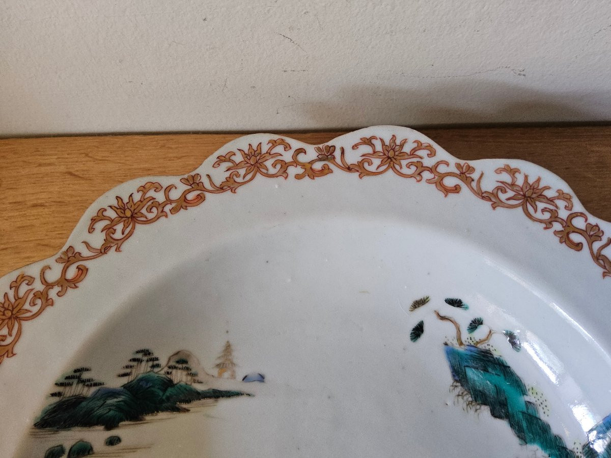 China. Famille Rose Soup Plate. Qianlong Period.-photo-4