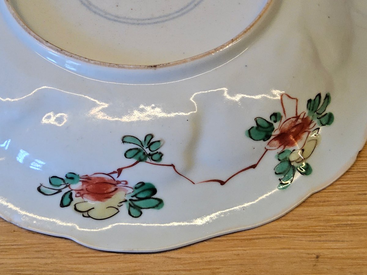 Chine. Assiette en porcelaine. Epoque Kangxi (1662-1722)-photo-1