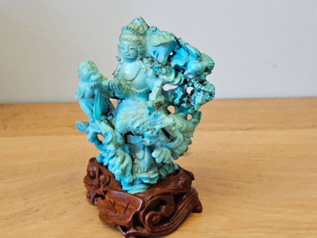 China: Turquoise Sculpture Group-photo-3