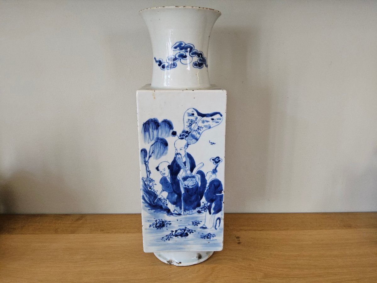 China. 19th-century Blue-and-white Porcelain Vase-photo-3