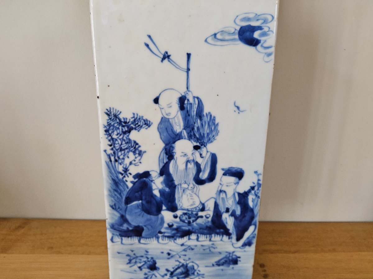 China. 19th-century Blue-and-white Porcelain Vase-photo-1