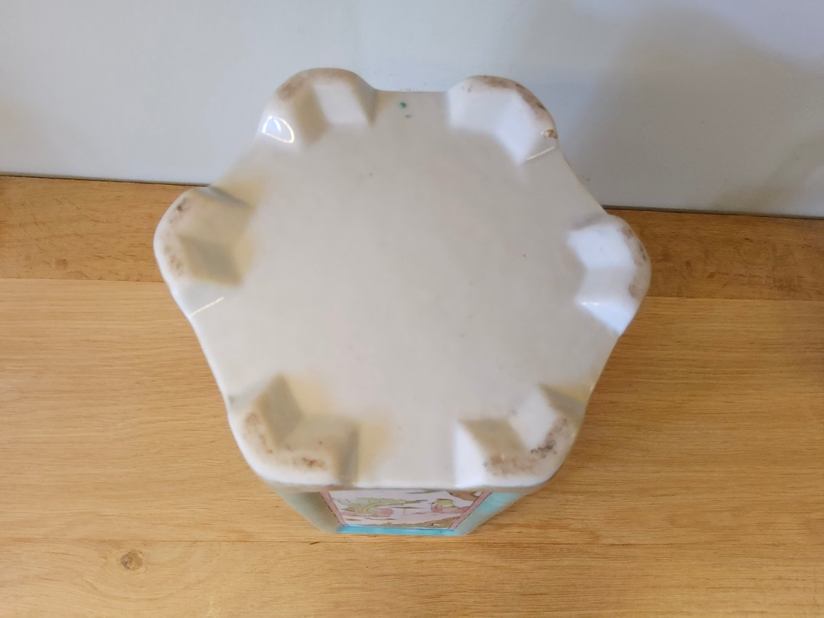 China. Large "bitong" Porcelain Brush Pot-photo-4