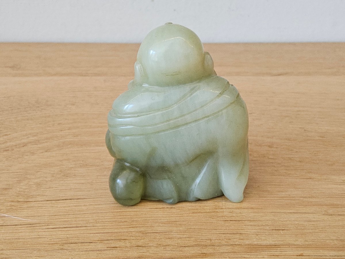 Chine. Bouddha en jade céladon-photo-4