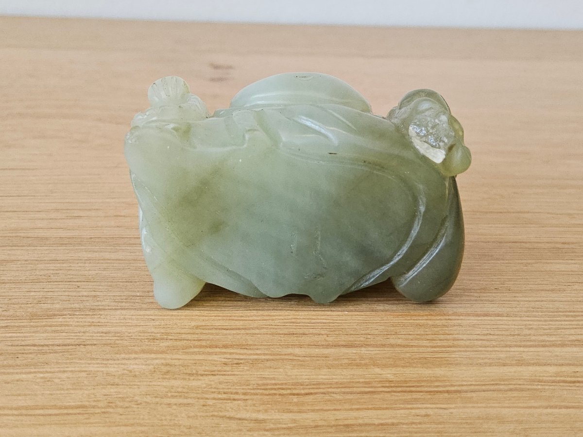 Chine. Bouddha en jade céladon-photo-1
