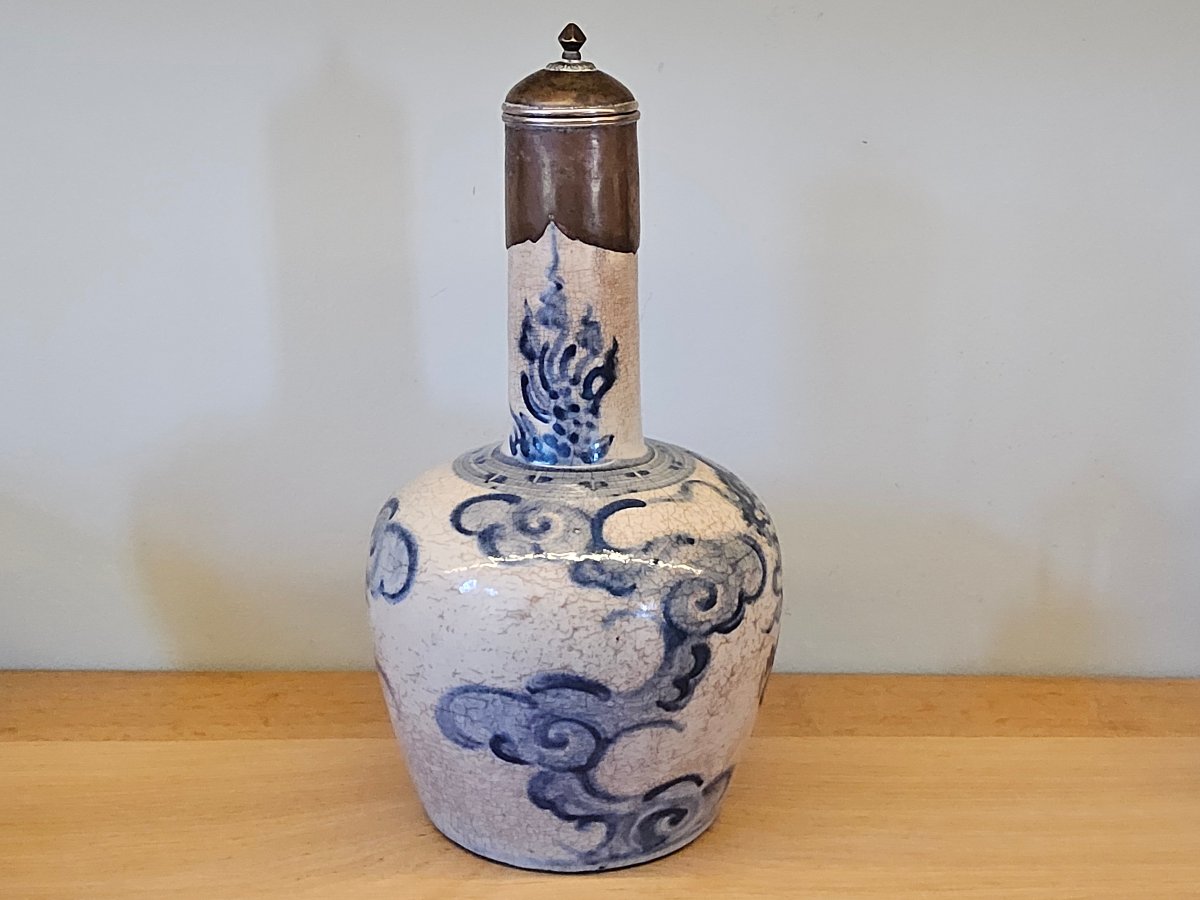 Vietnam. 19th-century Blue-and-white Porcelain Dragon Vase.-photo-4
