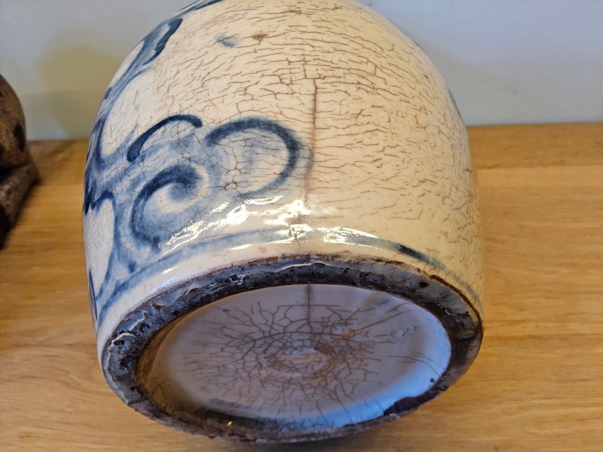 Vietnam. 19th-century Blue-and-white Porcelain Dragon Vase.-photo-5
