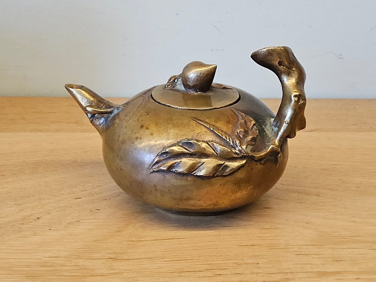 China. Bronze Teapot