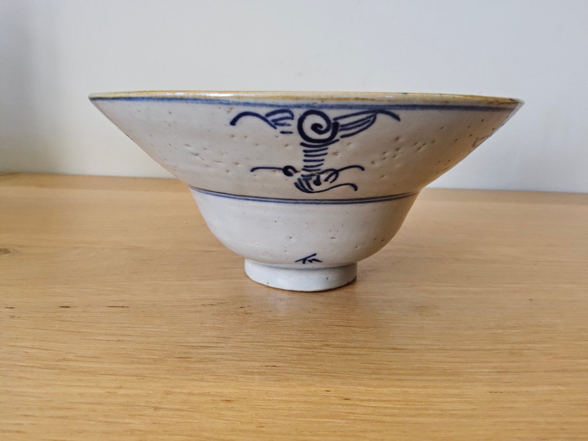 Chine. Paire de bols "blanc bleu" du XIX ème siècle.-photo-4