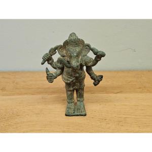 Statuette De Ganesh En Bronze Ancien 