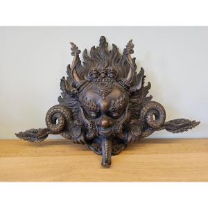 Tibetan Bronze Mask 