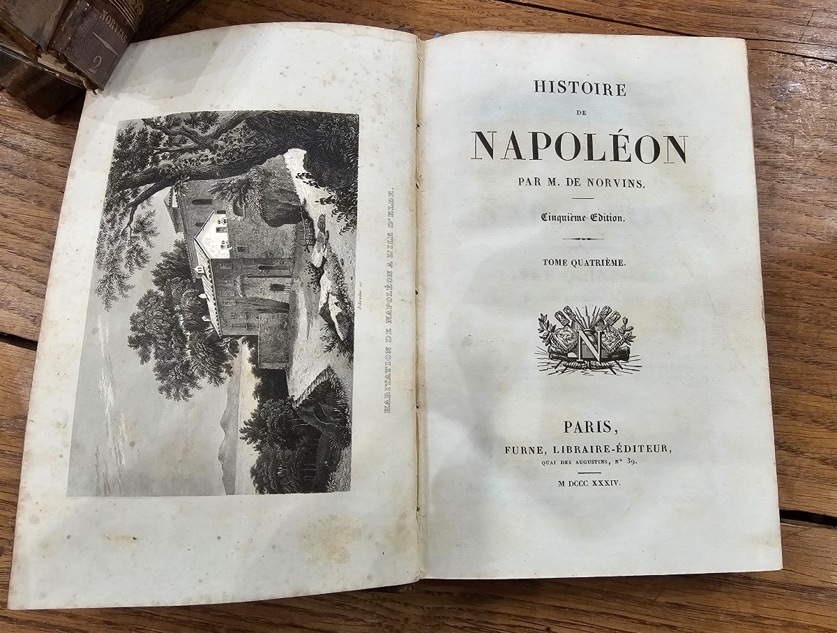 Jacques de Norvins. La vie de Napoléon Bonaparte en 4 tomes.-photo-1