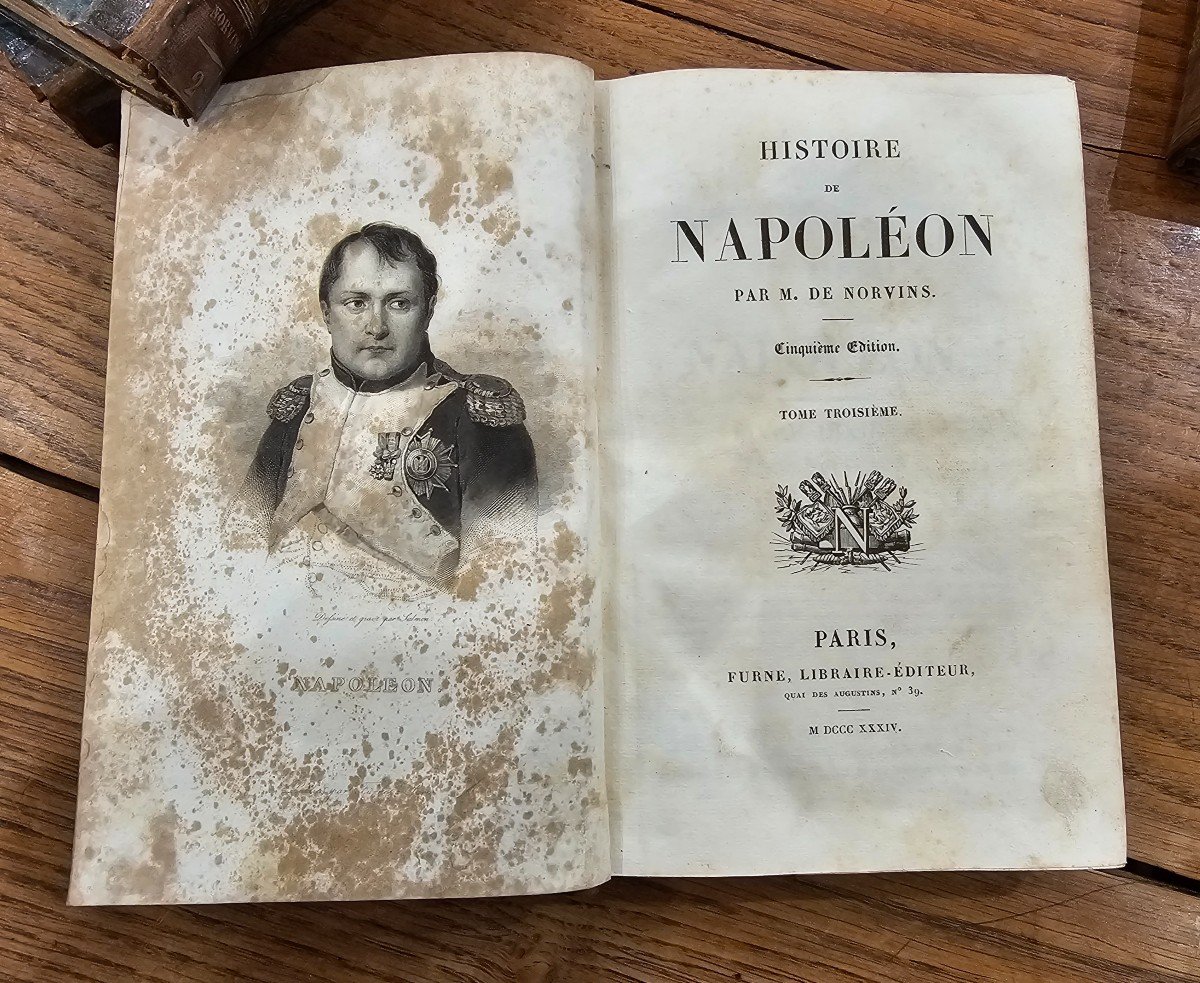 Jacques de Norvins. La vie de Napoléon Bonaparte en 4 tomes.-photo-2