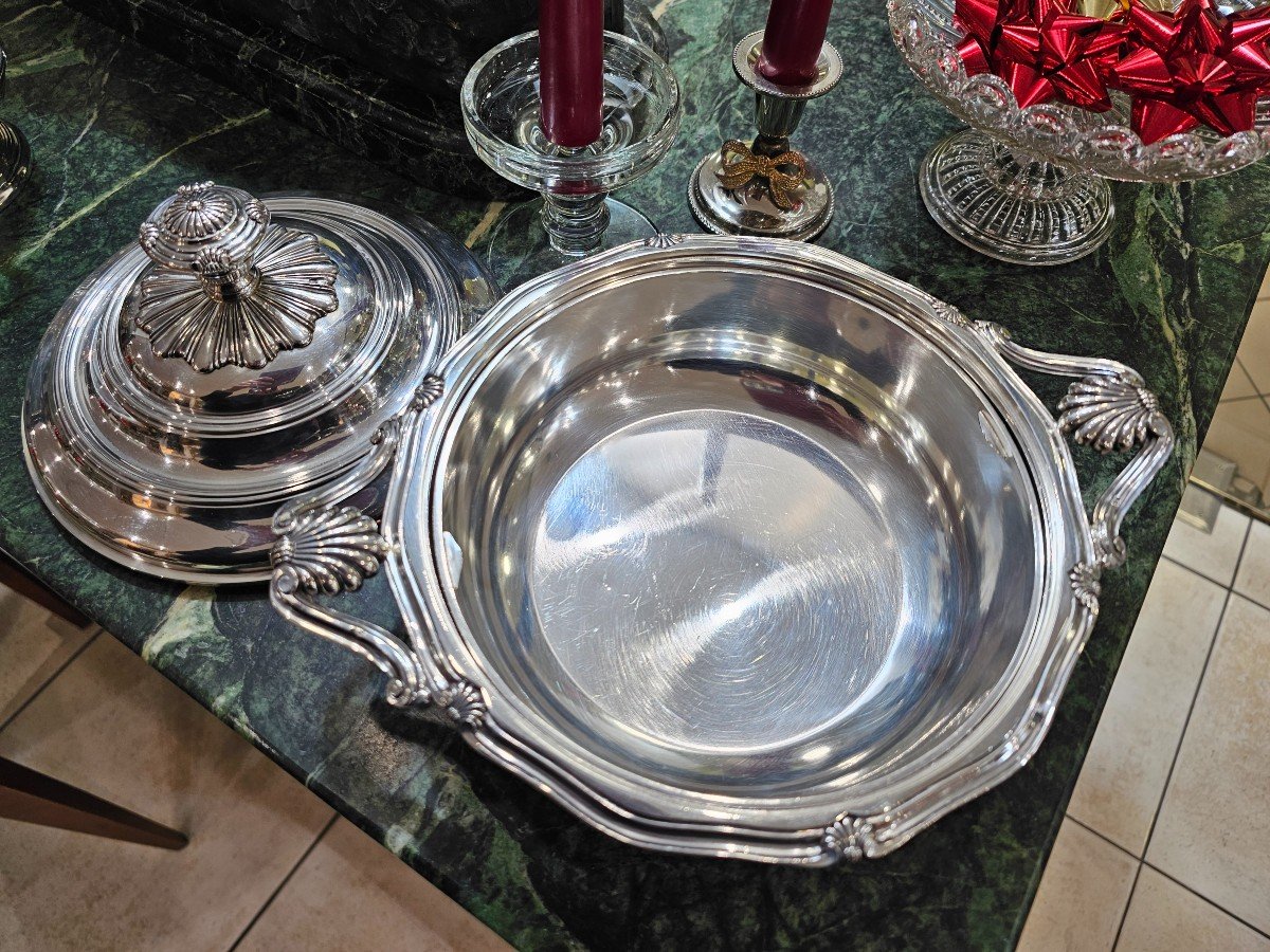 Limousin & Strain. Vegetable Dish In Solid Silver.-photo-8
