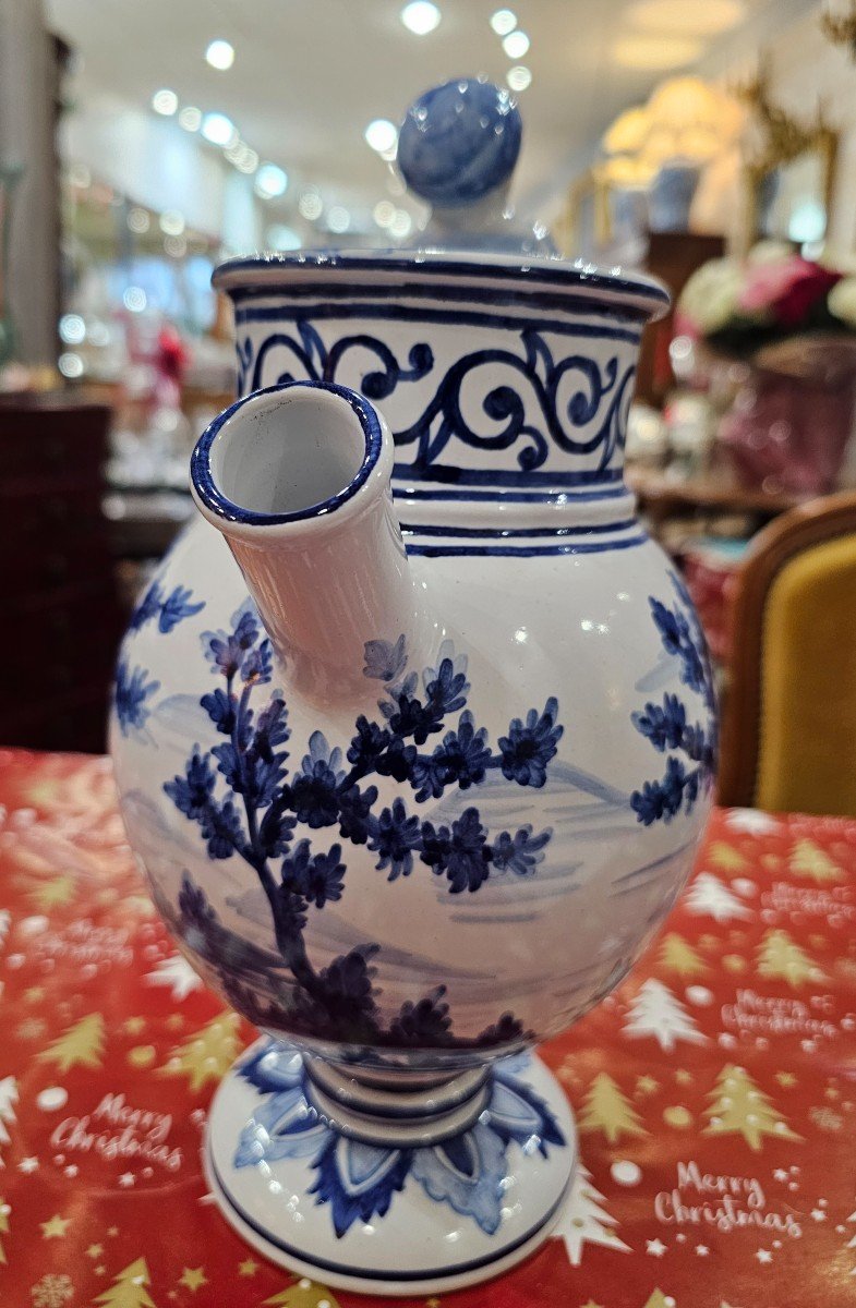 Emile Tessier. Malicorne. Large Earthenware Medicine Jar.-photo-3
