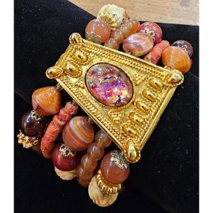 Vintage Bracelet Created And Signed Marie-victoire Kamer. Paris.