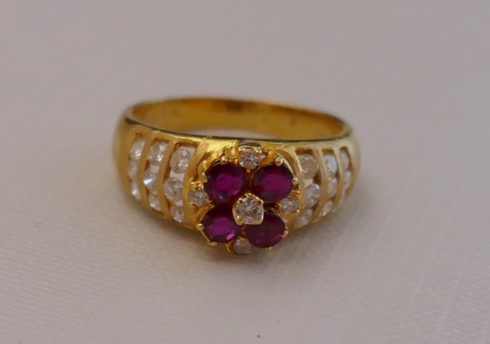 Ruby And Diamond Ring.-photo-3