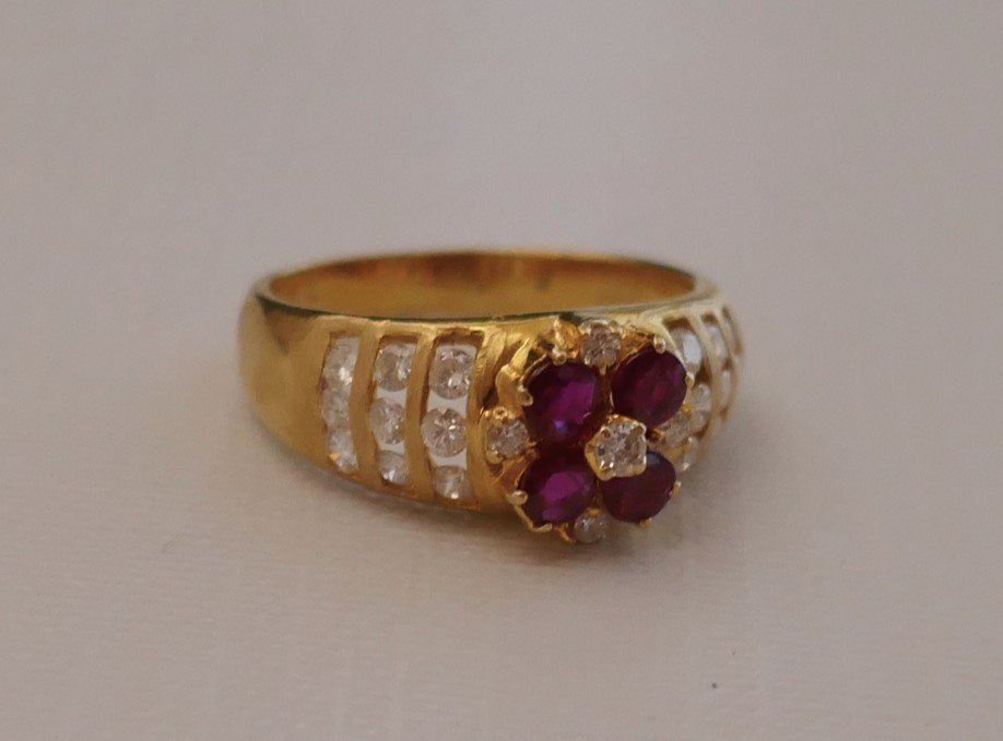 Ruby And Diamond Ring.-photo-4