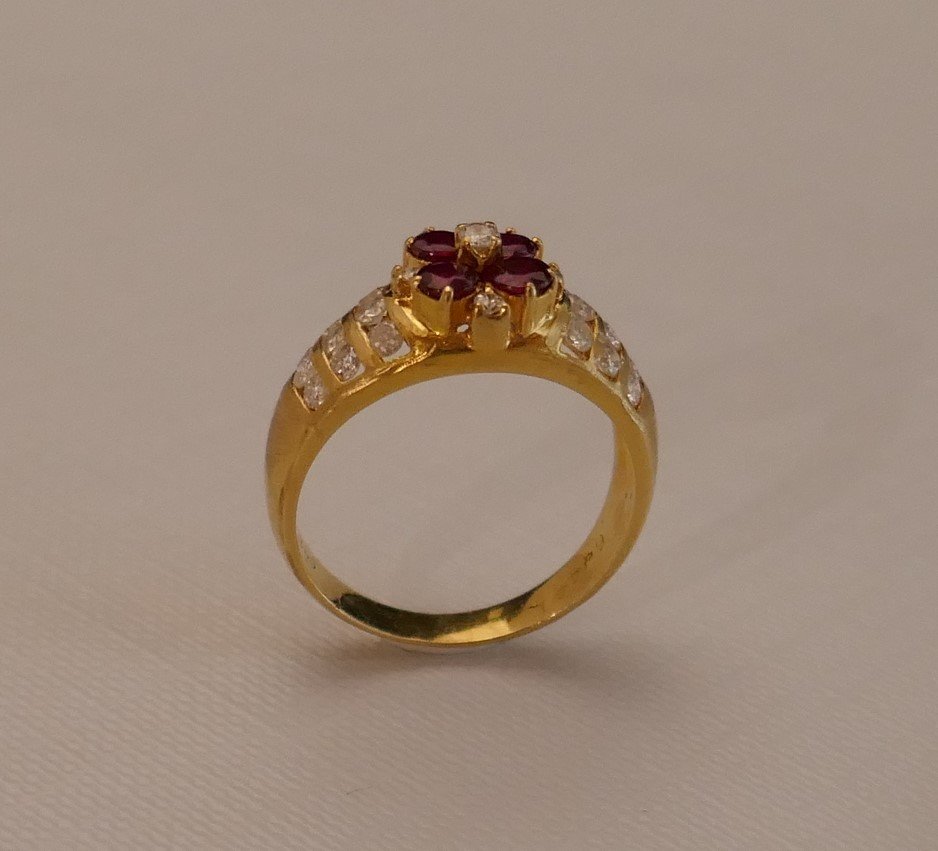 Ruby And Diamond Ring.-photo-1