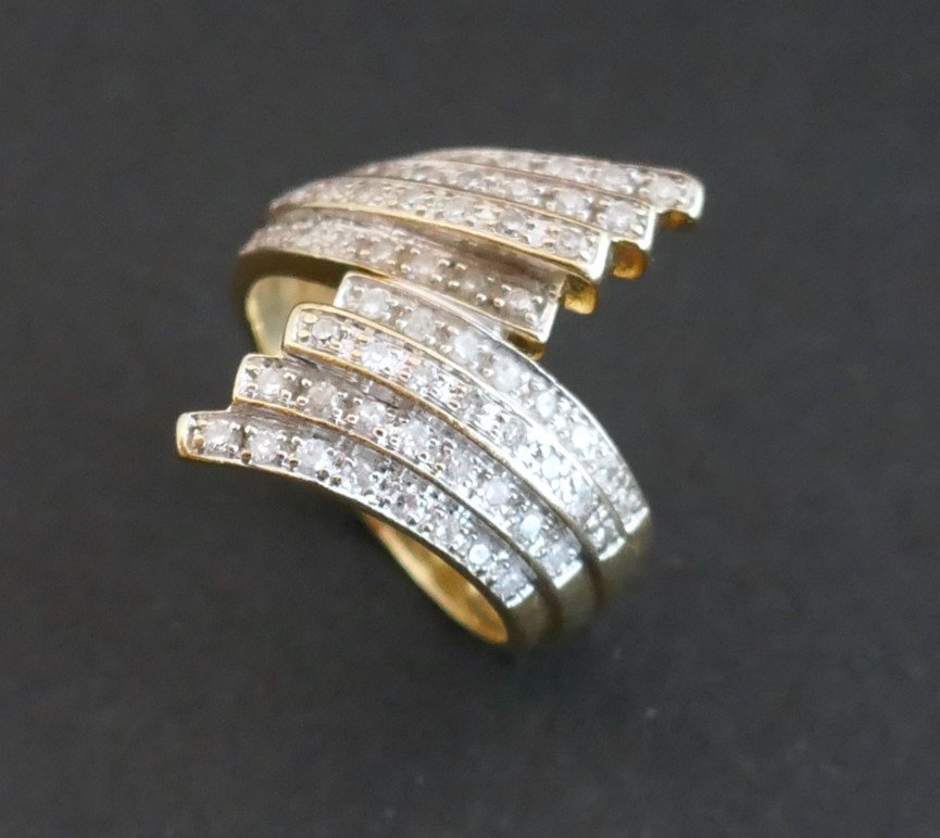 Diamond Ring, 18 Carat Yellow Gold.-photo-3