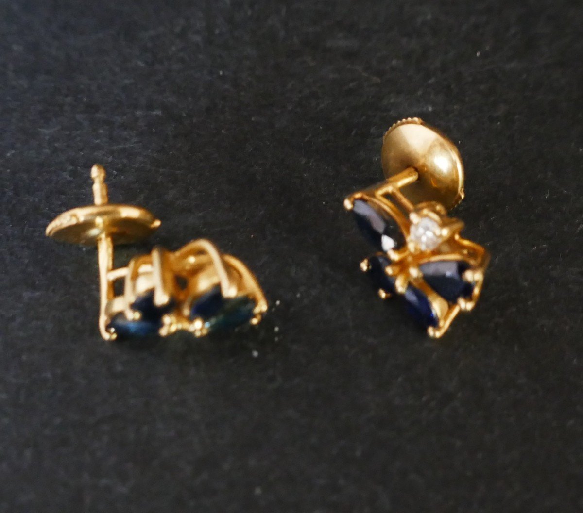 Sapphire And Diamond Earrings-photo-4