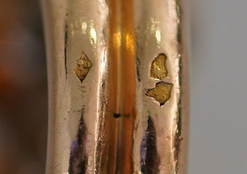 Bague Années 50' ,Maison Rouvenat Després, Perle Et Diamants, Or Et Platine.-photo-3