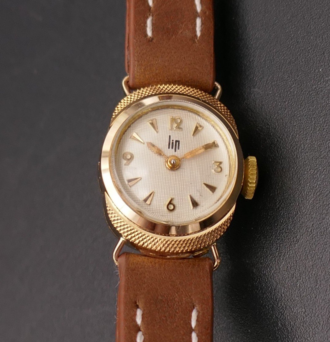Lip Vintage 18 Carat Gold Mini Watch. Excellent Condition.-photo-3