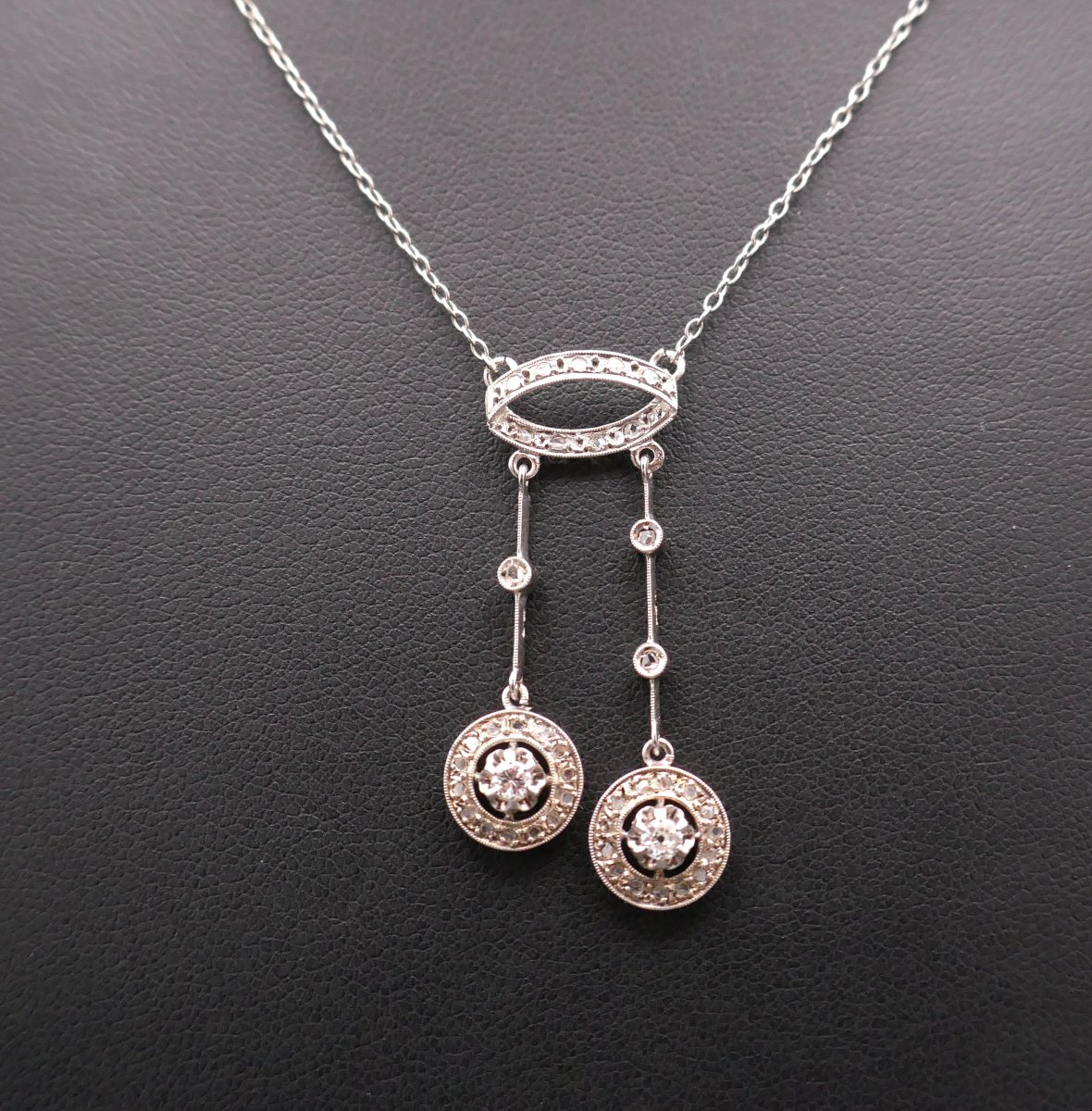 Collier Négligé Diamants, vers 1920.-photo-3