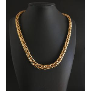 Collier Or 18k Maille Palmier.