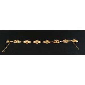 Bracelet ancien, Or 18 Carats.