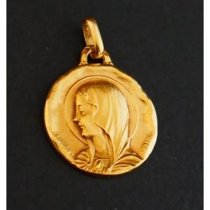 Augis Mazzoni Signed Virgin Medal.